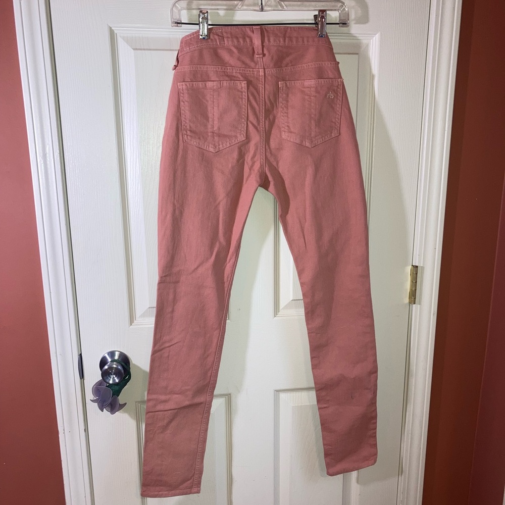 Rag & Bone Skinny Jeans Salmon Pink sz 25 - Picture 3 of 10